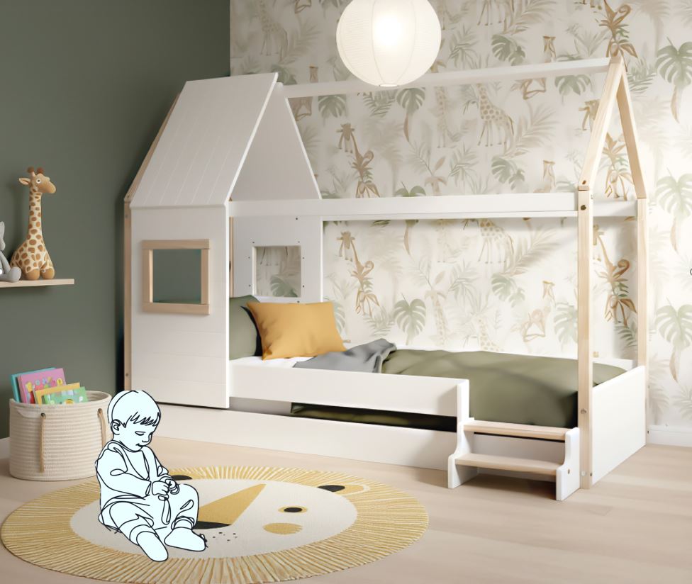 Cama Casita Sky House – Principio Montessori - Imagen 2