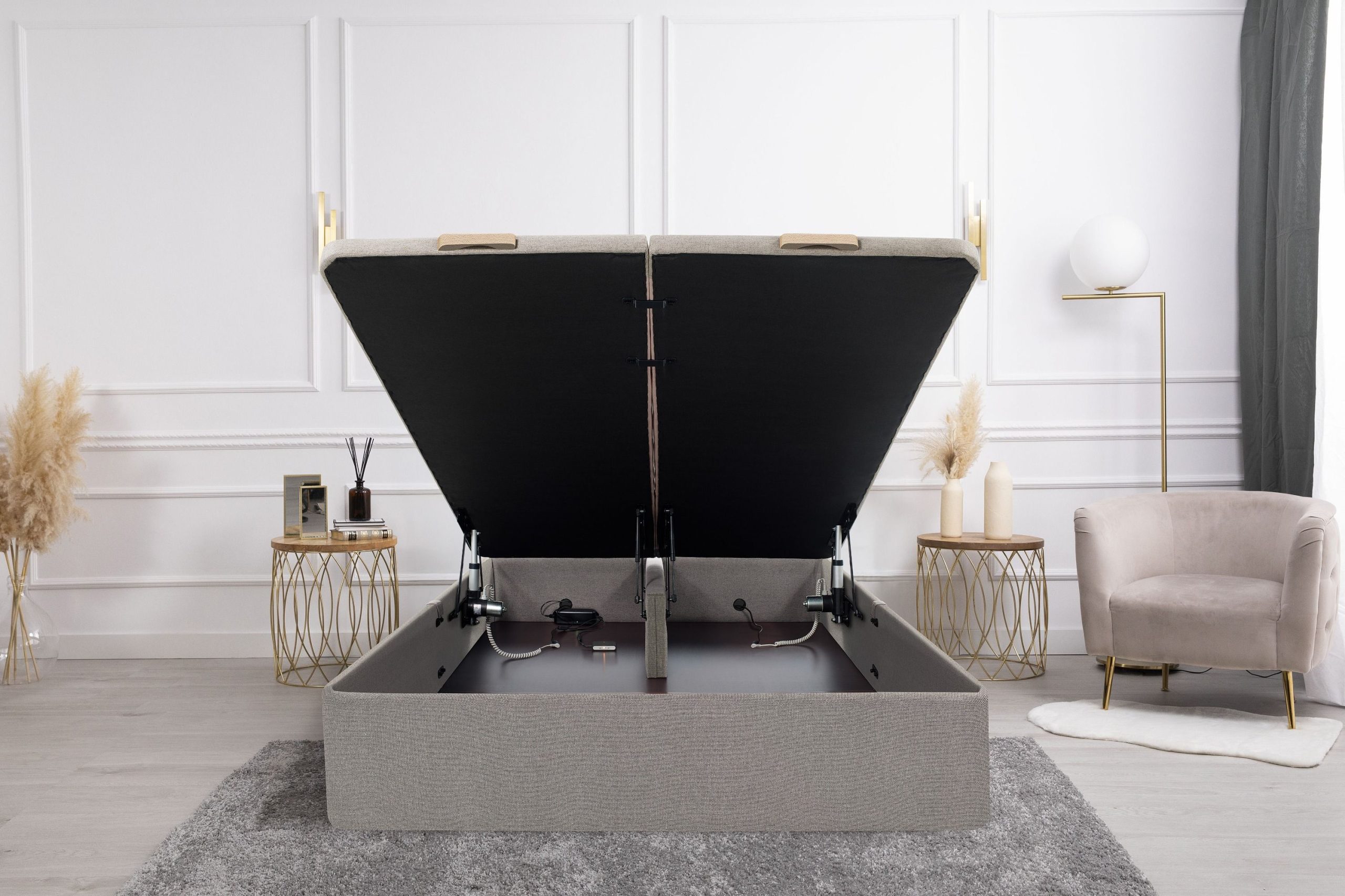 Canapé Abatible Tapizado Living Eléctrico a suelo – Flex - Imagen 2